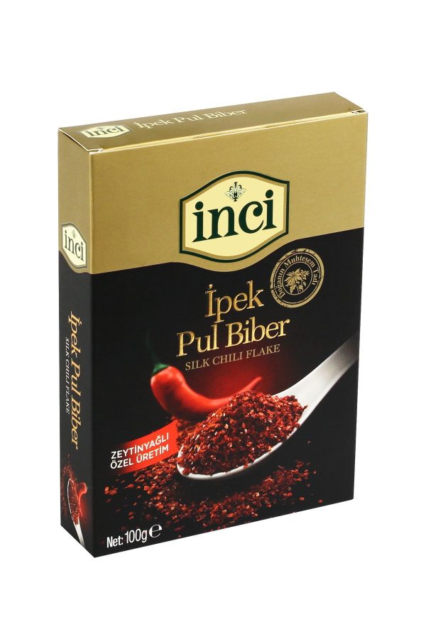 İnci Baharat İpek Pul Biber (100g, Zeytinyağlı Özel Üretim)