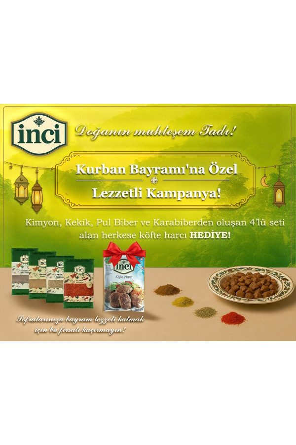 Kurban Bayramı Özel 4'lü Set (Kimyon, Kekik, Pul Biber, Karabiber) + Köfte Harcı Hediyeli