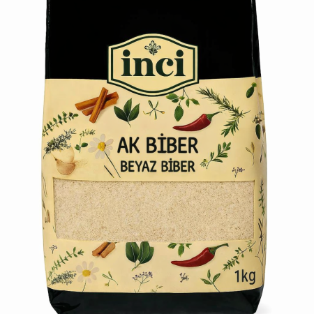 İnci Baharat - Ak Biber (Beyaz Biber) 1 kg.