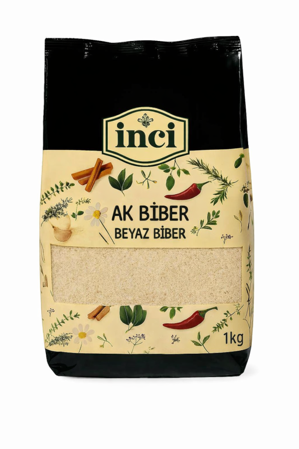 İnci Baharat - Ak Biber (Beyaz Biber) 1 kg.
