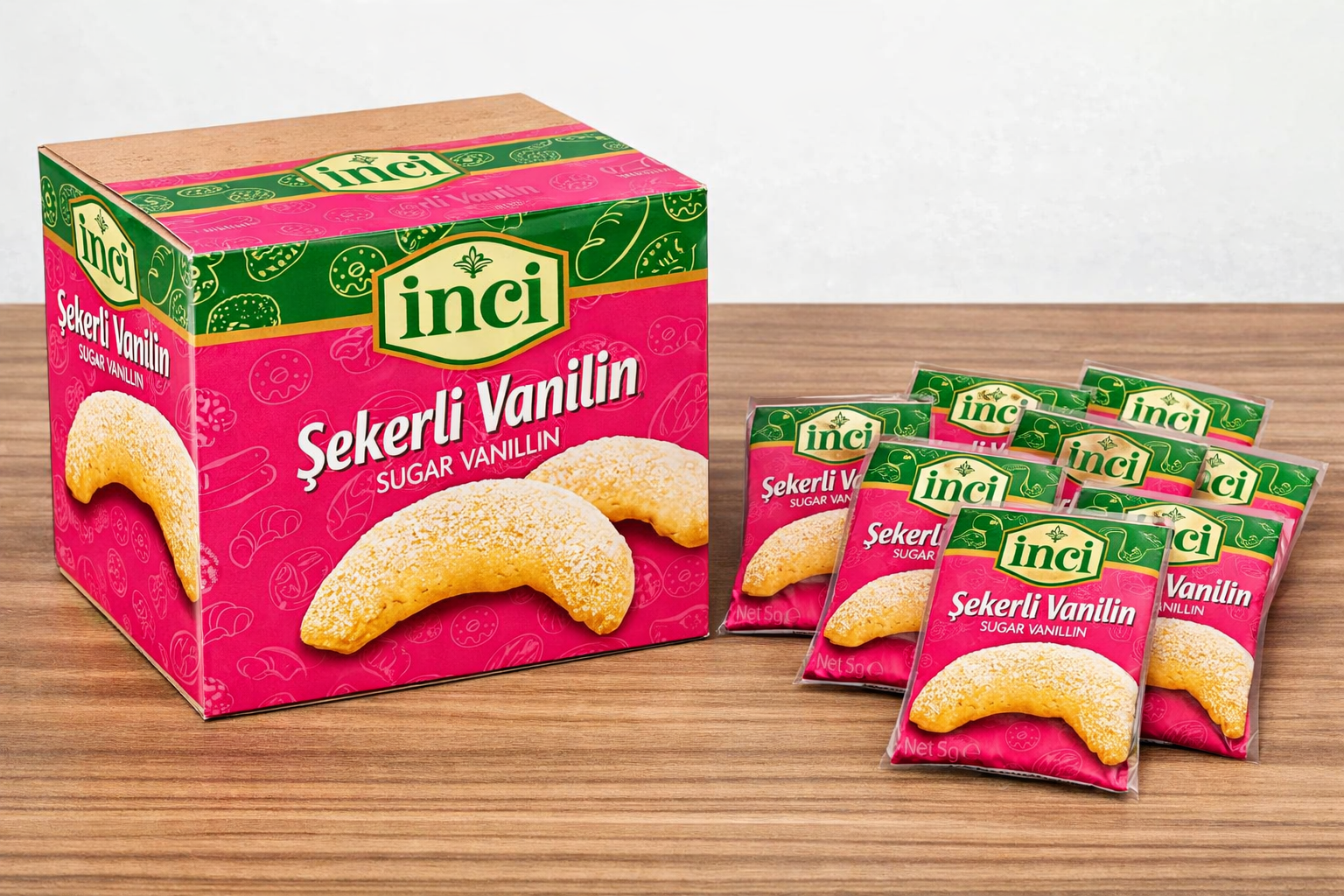 İNCİ BAHARAT - VANİLYA 36 ADET 5 GR.