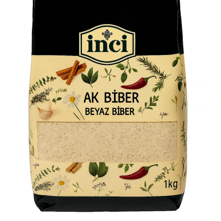 İnci Baharat - Ak Biber (Beyaz Biber) 1 kg.