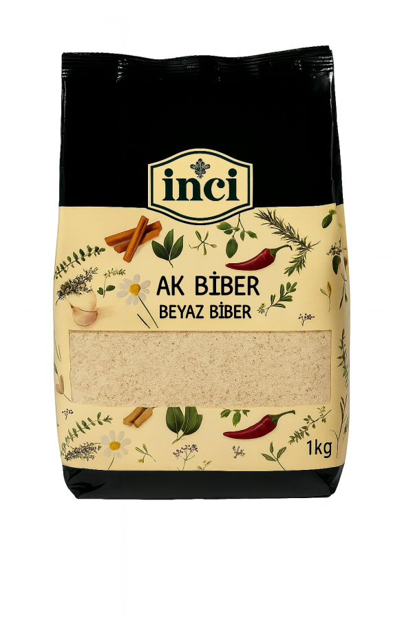 İnci Baharat - Ak Biber (Beyaz Biber) 1 kg.