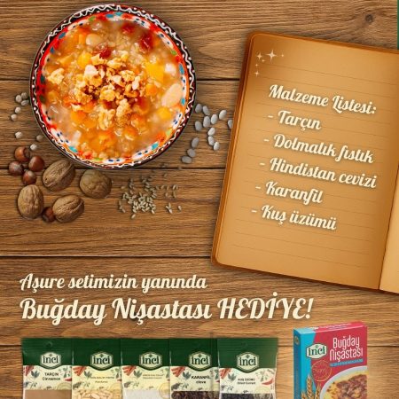 İnci Aşure Seti (5’li) + Hediye