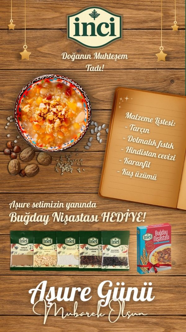 İnci Aşure Seti (5’li) + Hediye