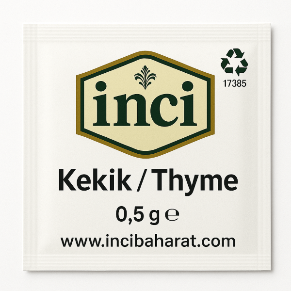 İNCİ BAHARAT - TEK KULLANIMLIK KEKİK (0,5 GRAM - 2000 ADET)