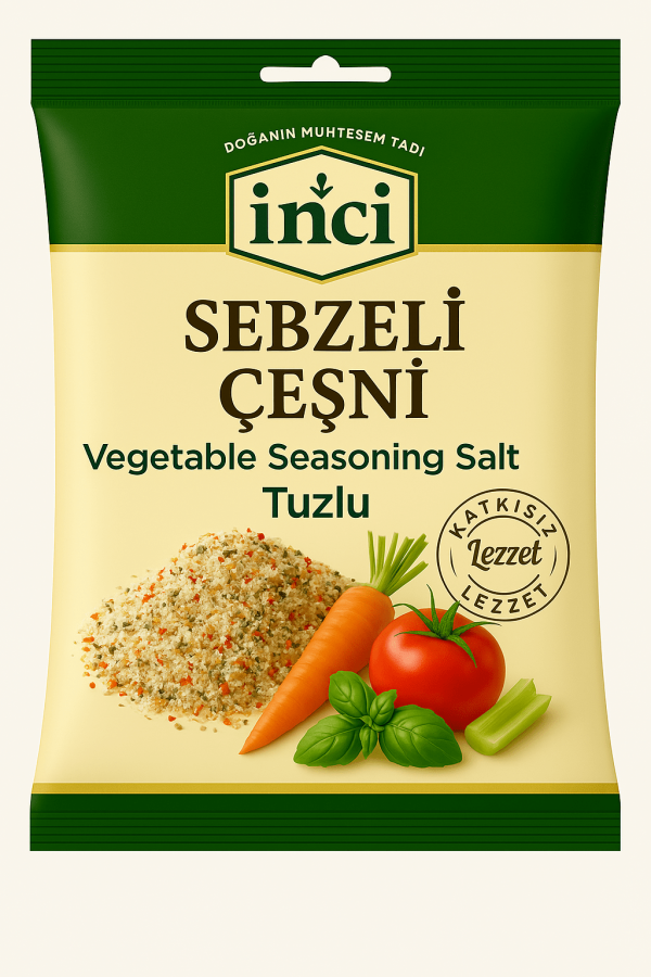 İnci Baharat - Sebzeli Çeşni Tuzlu 1 Kg.