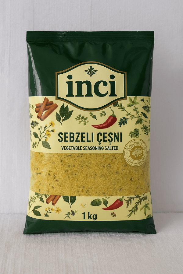 İnci Baharat - Sebzeli Çeşni Tuzlu 1 Kg.