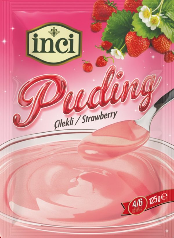İnci Baharat - Çilekli Puding 125 gr.