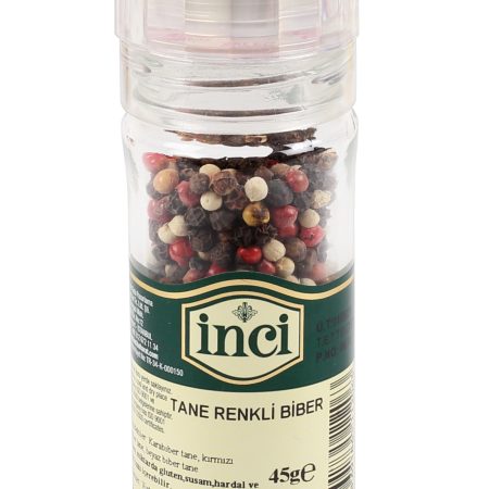 İnci Baharat - Değirmenli Tane Renkli Biber 45 gr.