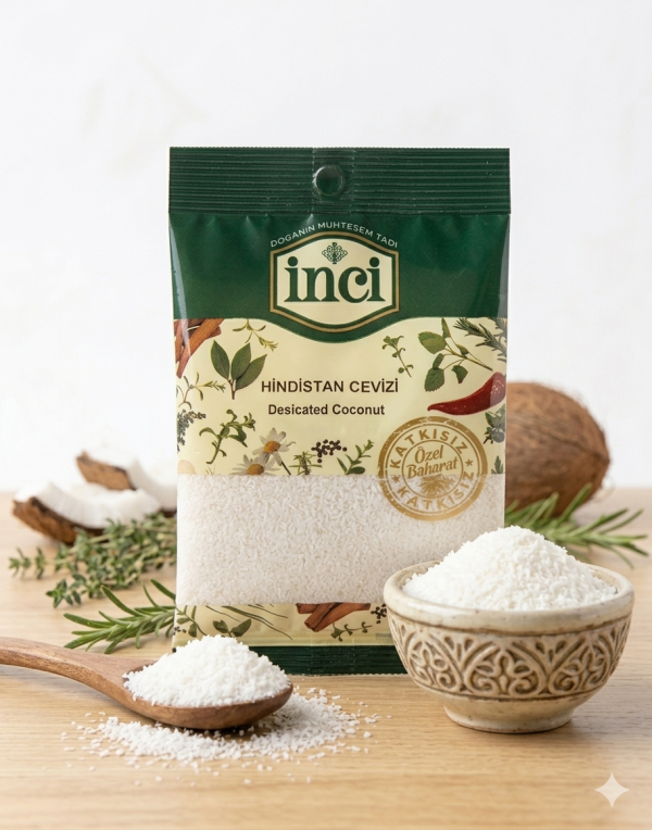 İnci Baharat – Hindistan Cevizi 20 gr. (Poşet)